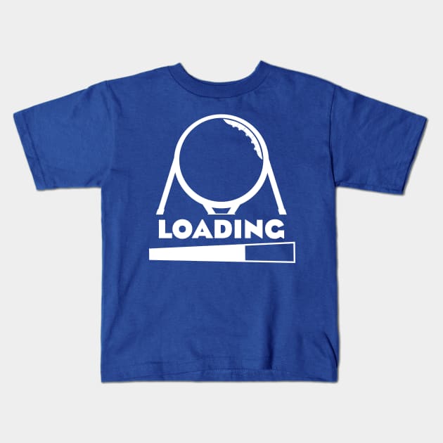 RollerCoaster Loading - White Kids T-Shirt by BBPGames